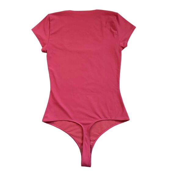 Intimately Free People Bodysuit Thong Sz Small Fair & Square Neck Stretch Womens - Picture 8 of 13